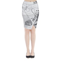 Bwemprendedor Midi Wrap Pencil Skirt by PosterPortraitsArt