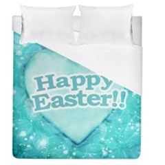 Happy Easter Theme Graphic Duvet Cover (queen Size) by dflcprints