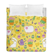 Cute Easter Pattern Duvet Cover Double Side (full/ Double Size) by Valentinaart