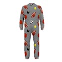 Balltiled Grey Ball Tennis Football Basketball Billiards OnePiece Jumpsuit (Kids) View2