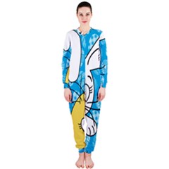 Easter Bunny And Chick  Onepiece Jumpsuit (ladies)  by Valentinaart