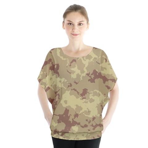 Desert Tarn Batwing Chiffon Blouse by cglightNingART