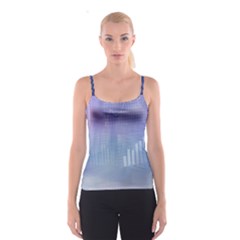 Business Background Blue Corporate Spaghetti Strap Top by Nexatart