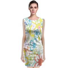 Star Flower Rainbow Sunflower Sakura Classic Sleeveless Midi Dress by Mariart