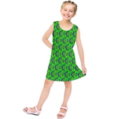 Abstract Art Circles Swirls Stars Kids  Tunic Dress by Nexatart