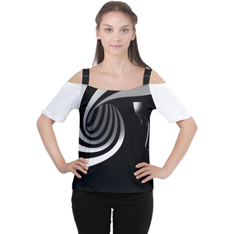 Chaos Women s Cutout Shoulder Tee by mugebasakart