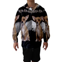 Angel Chihuahua Hooded Wind Breaker (kids) by Valentinaart