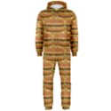 Delicious Burger Pattern Hooded Jumpsuit (Men)  View1