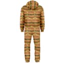 Delicious Burger Pattern Hooded Jumpsuit (Men)  View2