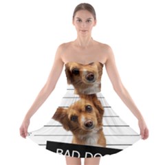 Bad Dog Strapless Bra Top Dress by Valentinaart