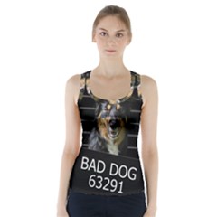 Bad Dog Racer Back Sports Top by Valentinaart