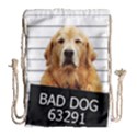 Bad dog Drawstring Bag (Large) View1