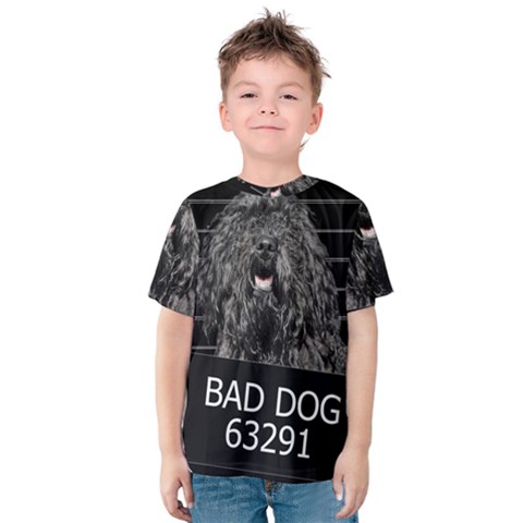 Bad Dog Kids  Cotton Tee by Valentinaart