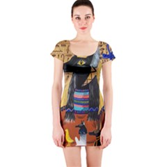 Anubis Short Sleeve Bodycon Dress by dawnsiegler