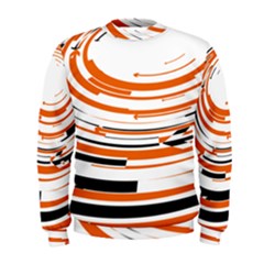 Hole Black Orange Arrow Men s Sweatshirt by Mariart