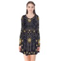 Lace Of Pearls In The Earth Galaxy Pop Art Flare Dress View1