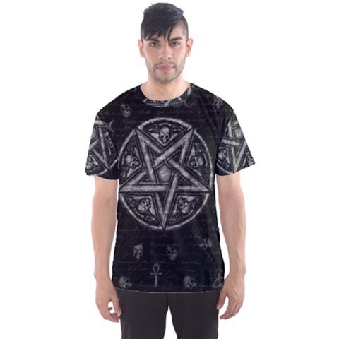 Witchcraft Symbols  Men s Sport Mesh Tee by Valentinaart