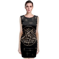 Witchcraft Symbols  Classic Sleeveless Midi Dress by Valentinaart