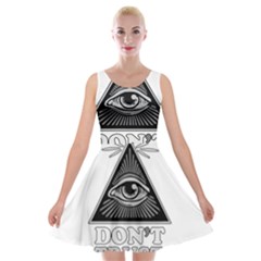 Illuminati Velvet Skater Dress by Valentinaart