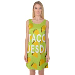 Bread Taco Tuesday Sleeveless Satin Nightdress by Mariart