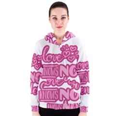 Love Knows No Gender Women s Zipper Hoodie by Valentinaart