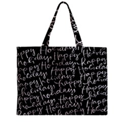 Happy Holidays Zipper Mini Tote Bag by Mariart