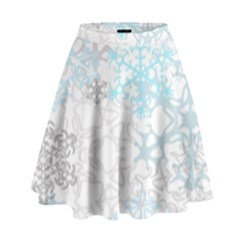 Sign Flower Floral Transparent High Waist Skirt by Mariart