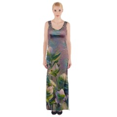 Colour Fantasy Maxi Thigh Split Dress by DeneWestUK