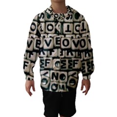 Love Hooded Wind Breaker (kids) by JellyMooseBear