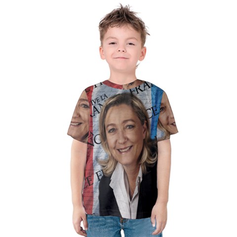 Marine Le Pen Kids  Cotton Tee by Valentinaart