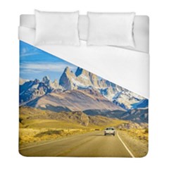 Snowy Andes Mountains, El Chalten, Argentina Duvet Cover (full/ Double Size) by dflcprints