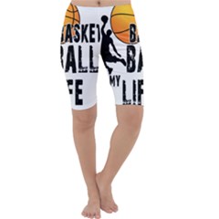 Basketball Is My Life Cropped Leggings  by Valentinaart