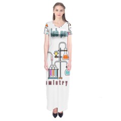 Chemistry Lab Short Sleeve Maxi Dress by Valentinaart