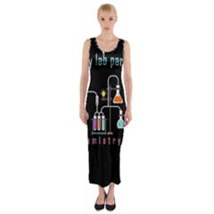 Chemistry Lab Fitted Maxi Dress by Valentinaart