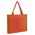 Scarlet Pimpernel Writing Orange Green Medium Zipper Tote Bag View2