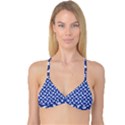 Birds Silhouette Pattern Reversible Tri Bikini Top View3