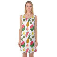 Fruits Pattern Sleeveless Satin Nightdress by Nexatart