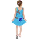 Light Rain Shower Cloud Sun Yellow Blue Sky Kids  Sleeveless Dress View2