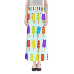 Popsicle Pattern Maxi Skirts by Nexatart