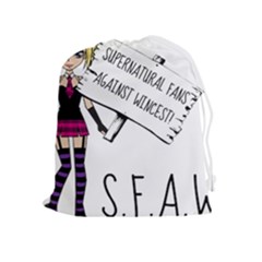 S F A W  Drawstring Pouches (extra Large) by badwolf1988store