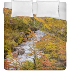 Colored Forest Landscape Scene, Patagonia   Argentina Duvet Cover Double Side (king Size) by dflcprints