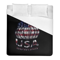 Usa Bowling  Duvet Cover (full/ Double Size) by Valentinaart