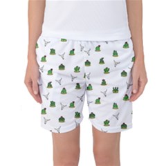 Cactus Pattern Women s Basketball Shorts by Valentinaart