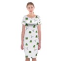 Cactus pattern Classic Short Sleeve Midi Dress View1