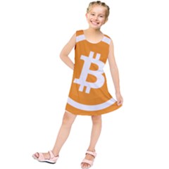 Bitcoin Cryptocurrency Currency Kids  Tunic Dress by Nexatart