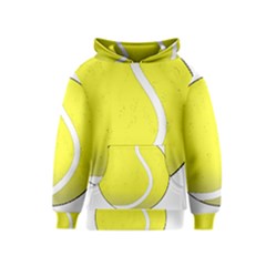 Tennis Ball Ball Sport Fitness Kids  Pullover Hoodie by Nexatart