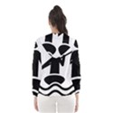 Cropped Kayak Graphic Race Paddle Black Water Sea Wave Beach Hooded Wind Breaker (Women) View2