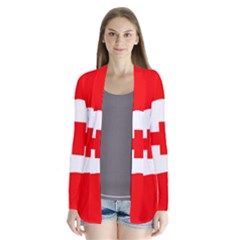 Tabla Laboral Sign Red White Cardigans by Mariart