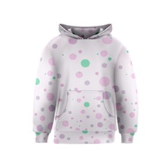 Decorative Dots Pattern Kids  Pullover Hoodie by ValentinaDesign