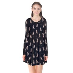 French Bulldog Flare Dress by Valentinaart